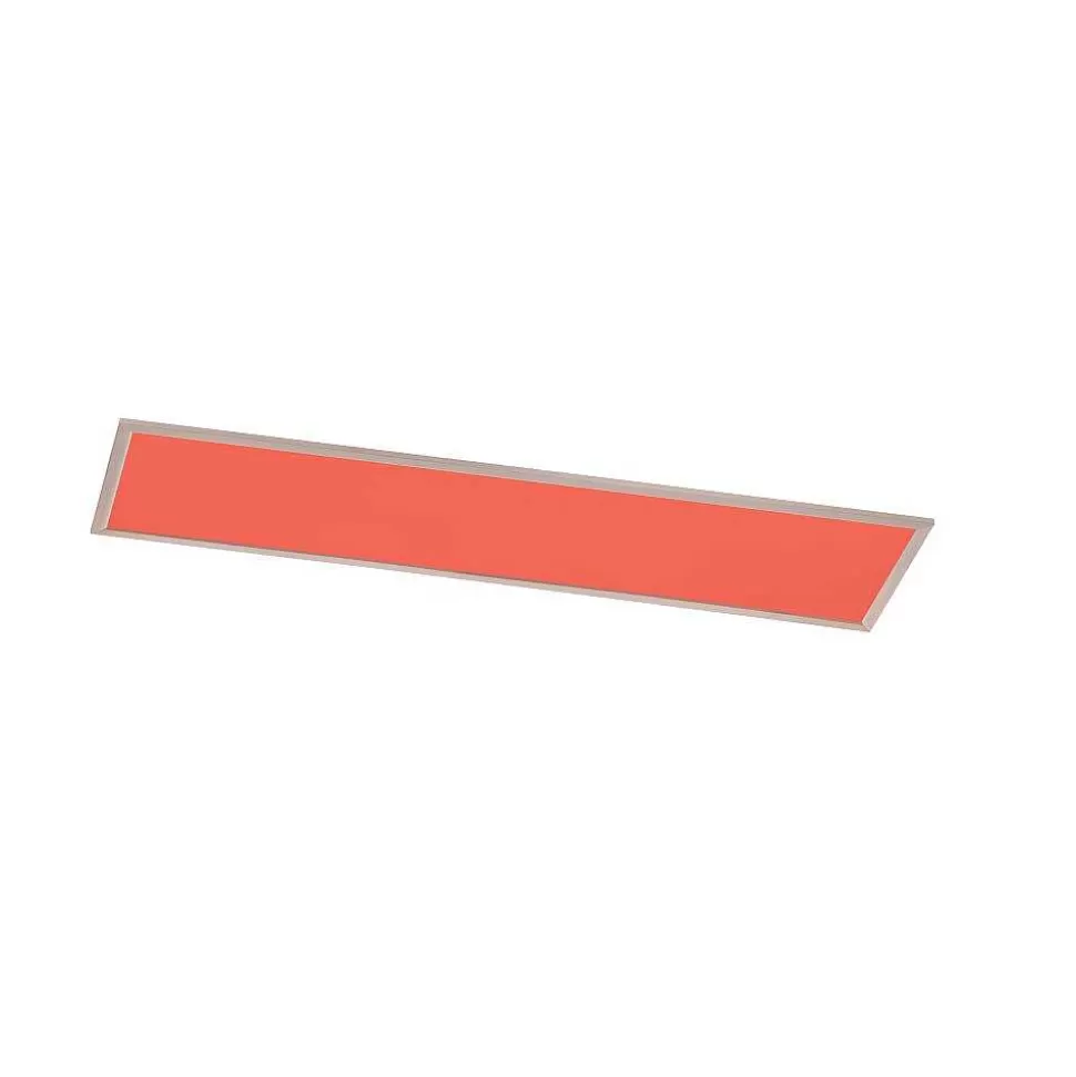 Luminaires Trio Wiz>Plafonnier Trio Wiz Griffin Led Nickel Mat, 1 Lumiere, Telecommandes, Changeur De Couleurs