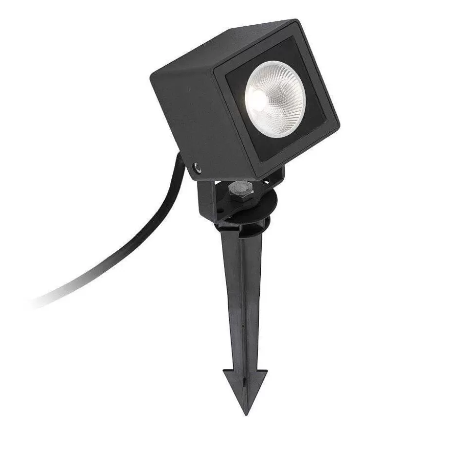 Luminaires Faro Barcelona Spots Extérieurs>Spot De Jardin Faro Sobek Led Noir, 1 Lumiere