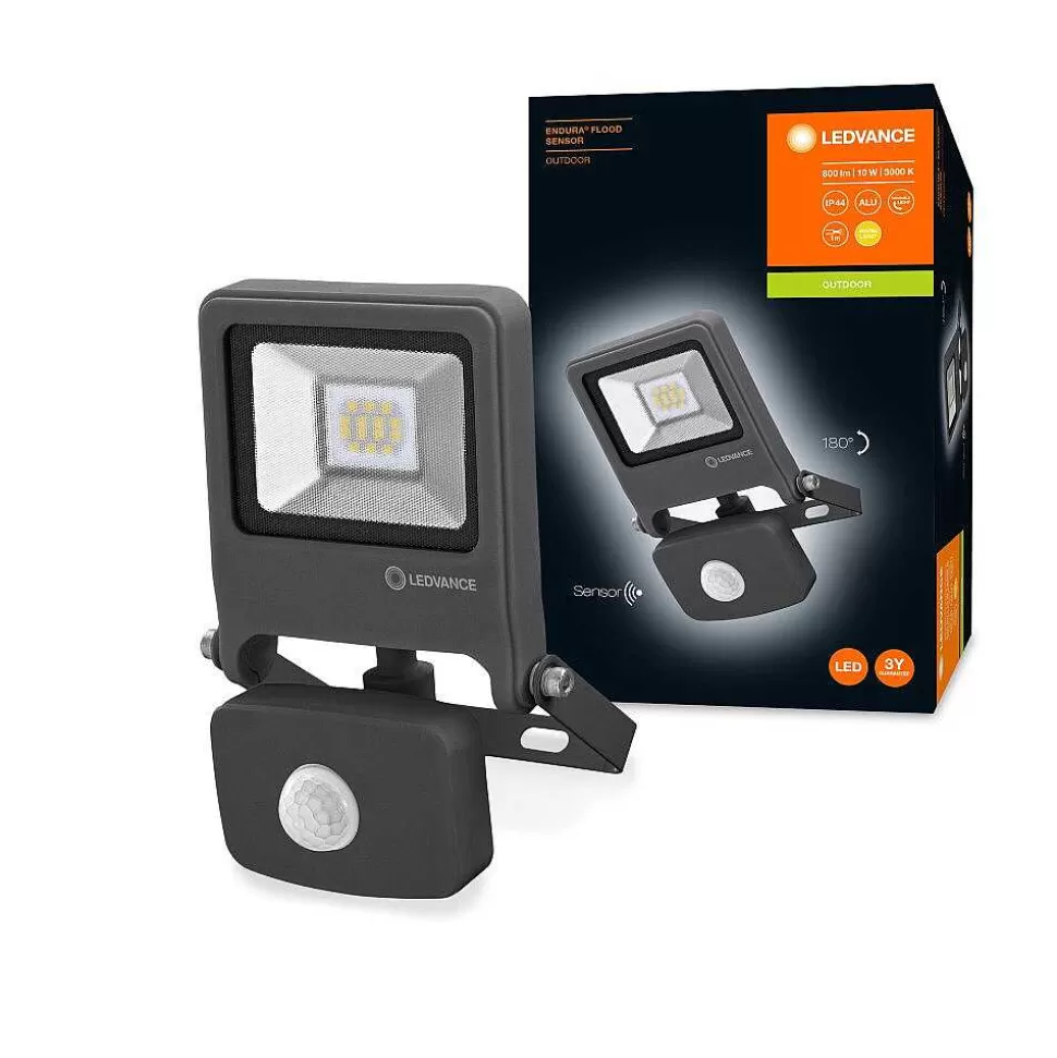 Luminaires Ledvance Spots Extérieurs>Spot De Jardin Ledvance Endura® Gris, 1 Lumiere, Detecteur De Mouvement