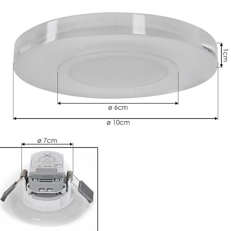 hofstein Luminaires Encastrés>Spot Encastrable Armaes Led Blanc, 1 Lumiere, Changeur De Couleurs