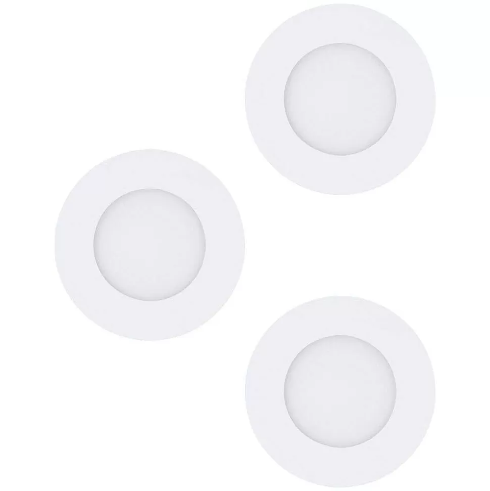 Luminaires Eglo Luminaires Encastrés>Spot Encastrable Eglo Fueva Led Blanc, 3 Lumieres