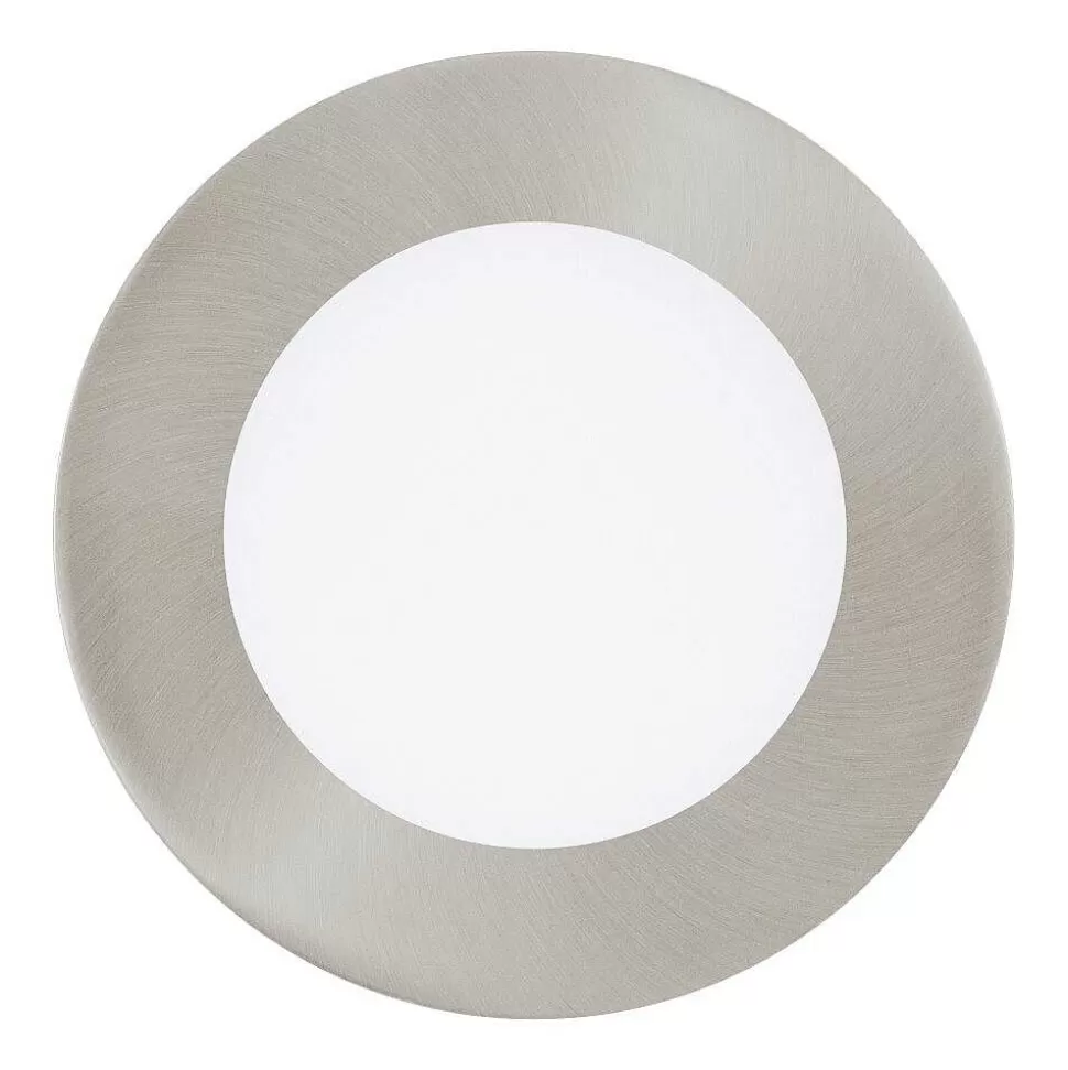 hofstein Luminaires Encastrés>Spot Encastrable Eglo Fueva Led Nickel Mat, 1 Lumiere