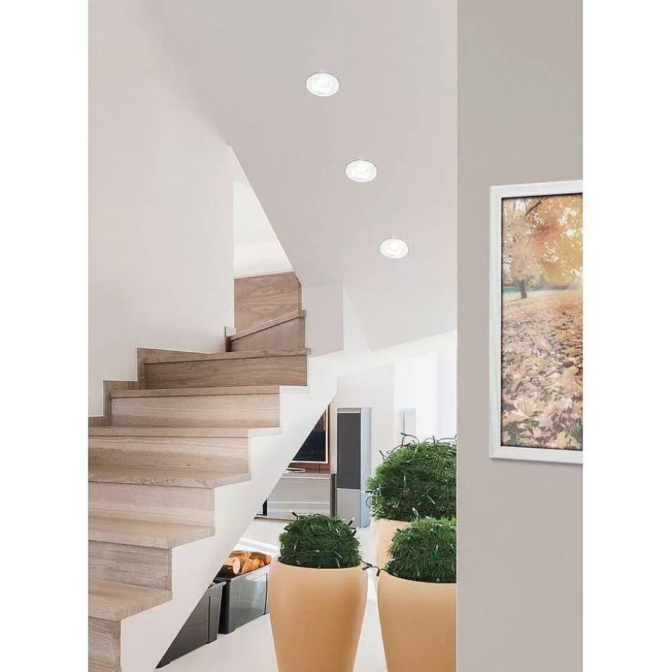 Luminaires Eglo Luminaires Encastrés>Spot Encastrable Eglo Salabate Led Blanc, 1 Lumiere