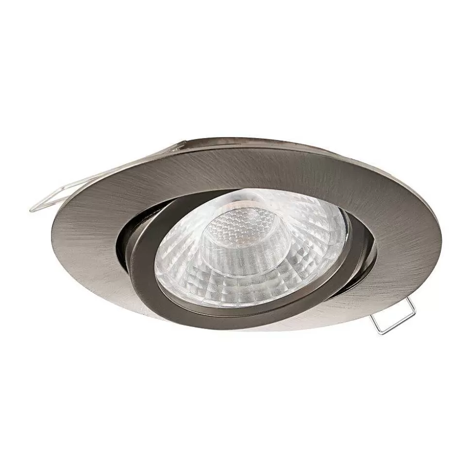 Luminaires Eglo Luminaires Encastrés>Spot Encastrable Eglo Tedo Led Nickel Mat, 1 Lumiere