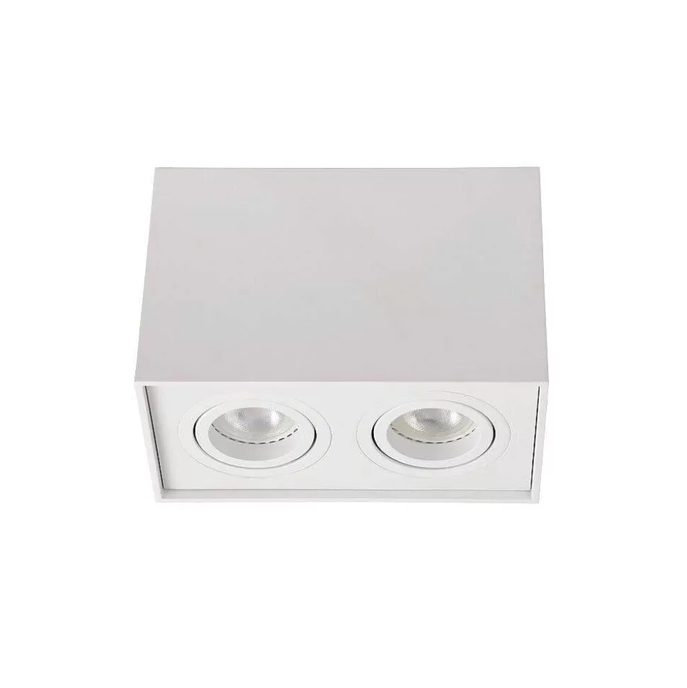 Luminaires Lucide Spots Professionnels>Spot Lucide Tube Blanc, 2 Lumieres