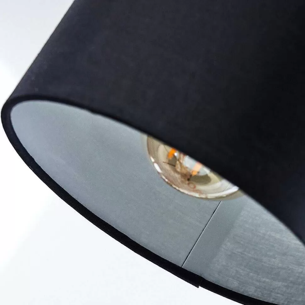 hofstein Lampes En Tissu>Suspension Betsele Bois Clair, Noir, 4 Lumieres
