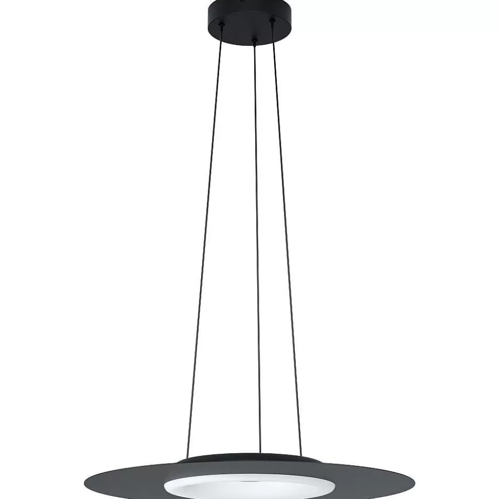Luminaires Eglo Eglo Connect>Suspension Eglo Compo Rosso Led Noir, 1 Lumiere, Changeur De Couleurs
