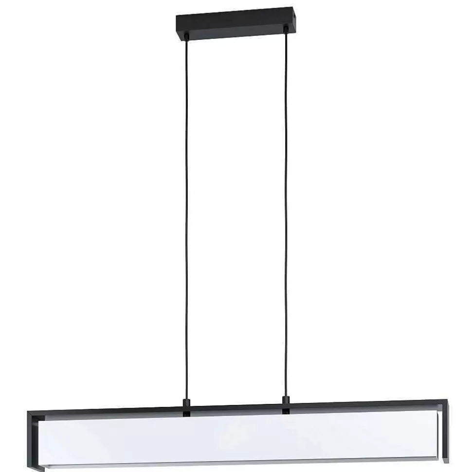 Luminaires Eglo Eglo Connect>Suspension Eglo Valdelagrano-Z Led Noir, 1 Lumiere, Changeur De Couleurs