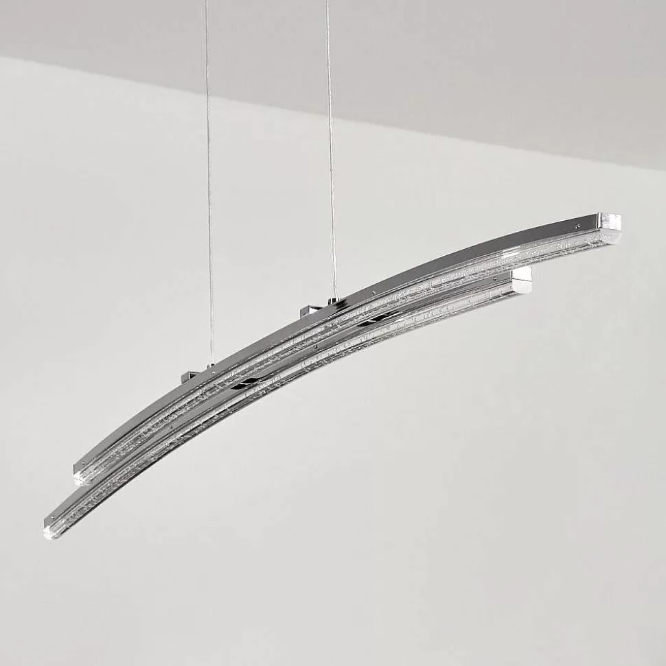 hofstein Suspensions>Suspension Manlleu Led Chrome, 1 Lumiere