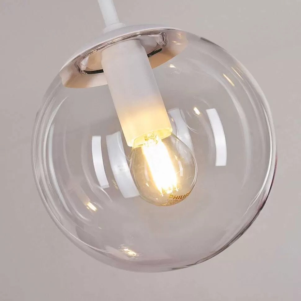 hofstein Suspensions>Suspension Mesas Blanc, 5 Lumieres