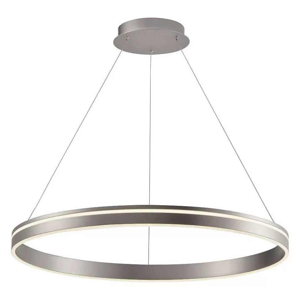 Paul Neuhaus Q-Serie Paul Neuhaus Q>Suspension Paul Neuhaus Q-Vito Led Acier Inoxydable, 1 Lumiere, Telecommandes