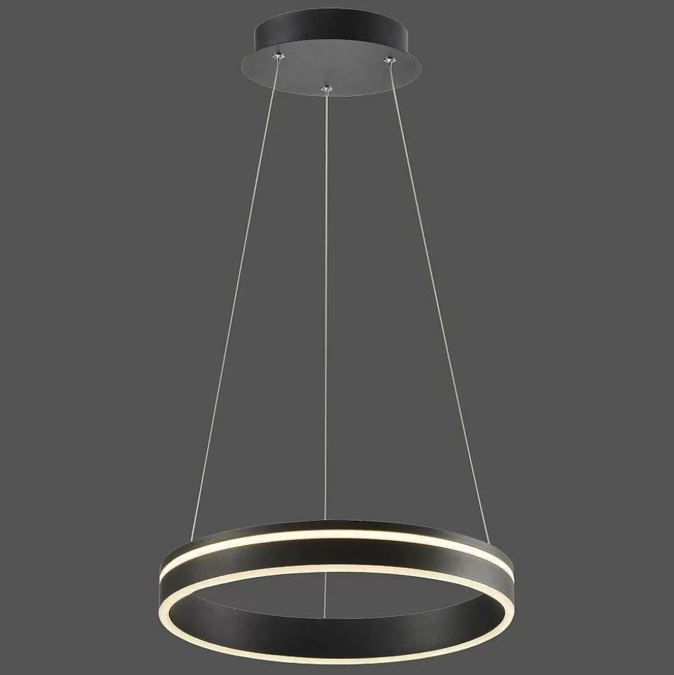 Paul Neuhaus Q-Serie Paul Neuhaus Q>Suspension Paul Neuhaus Q-Vito Led Anthracite, 1 Lumiere, Telecommandes