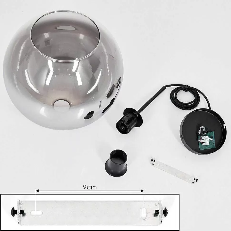hofstein Lampes À Boules>Suspension Verre 25 Cm Koyoto Clair, Fume, 1 Lumiere