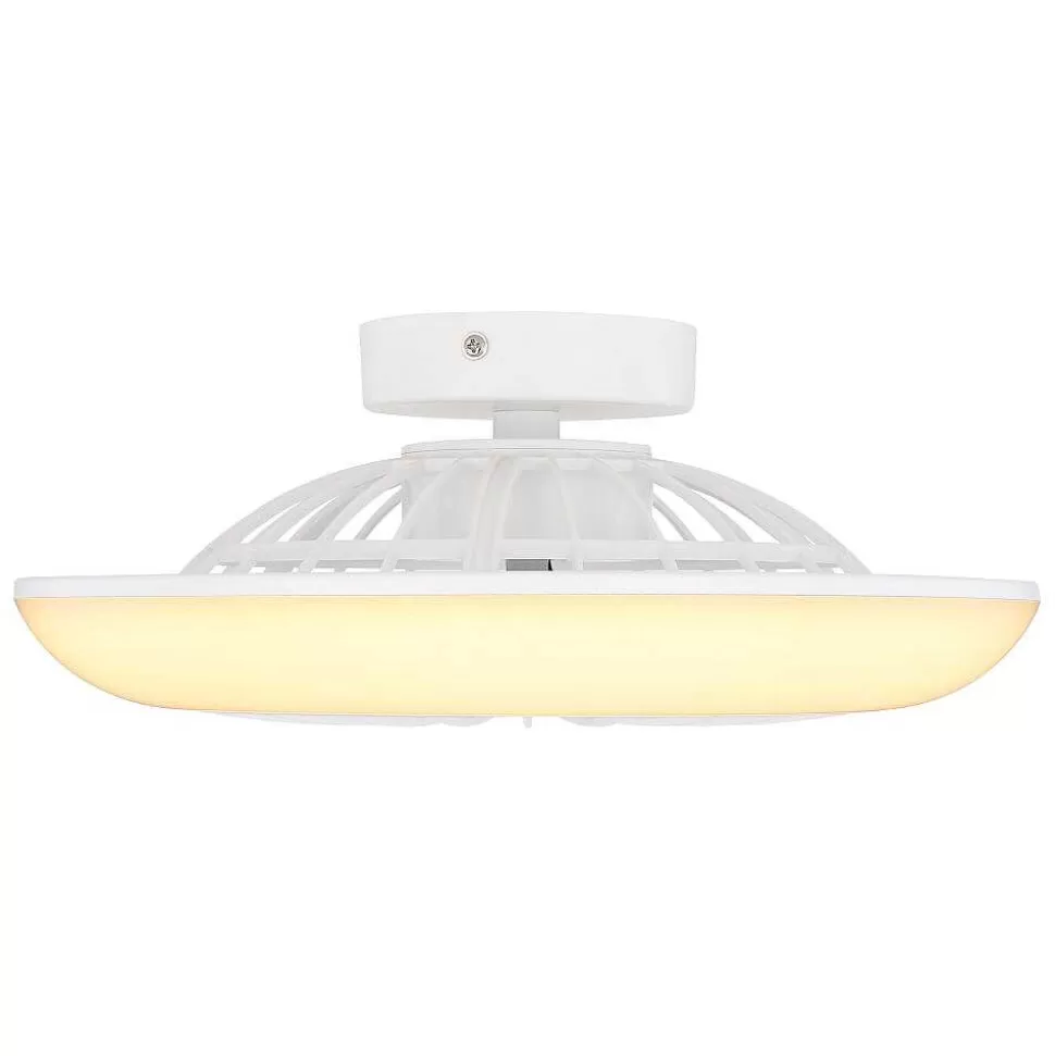 Luminaires Globo Lighting Plafonniers Et Lustres Ventilateurs>Ventilateur De Plafond Globo Laffee Led Blanc, 1 Lumiere