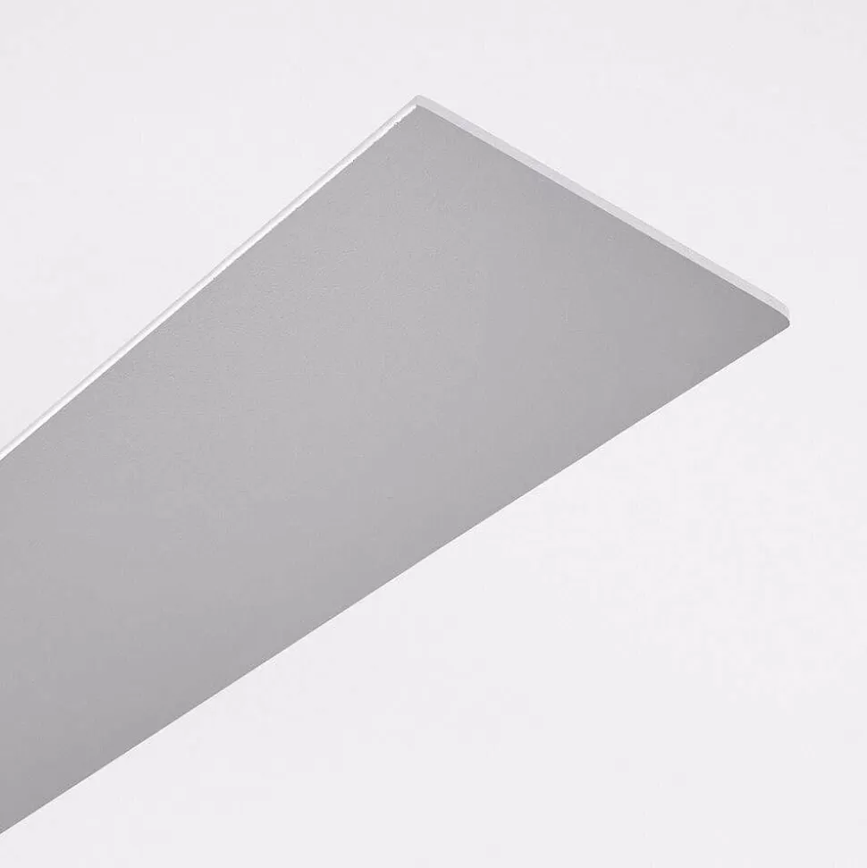 hofstein Plafonniers Et Lustres Ventilateurs>Ventilateur De Plafond Vevey Bois Clair, Nickel Mat, Argente, 2 Lumieres, Telecommandes
